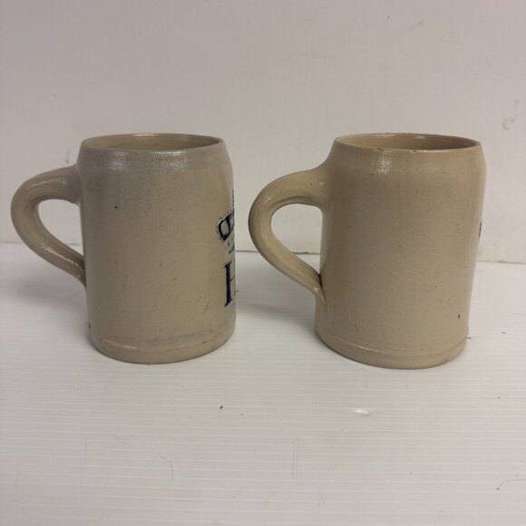 Vintage HB Hofbrauhaus Beer Stein Mug Blue Logo .5 L Stoneware W. Germany -1202 - Picture 2 of 10